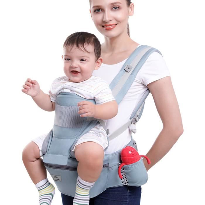 Porte-bébé Ergonomique MoMi Collete 3-48 Mois (4-20kg) - 2 Positions, Capuche Intégrée | Hanches Et Dos Protégés Porte Bébé Réglable 6 Points