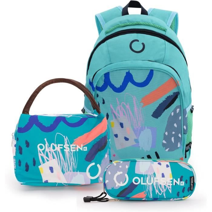 Kit Scolaire Koala - Sac à Dos, Trousse, Sac à Chaussures, 2 Chemises, Autocollants - Motif Pastel Pour Enfant