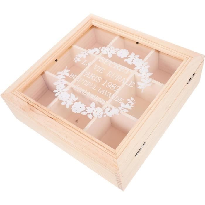 Organisateur à Sachets De Thé En Acrylique Transparent - 14.6x8.1x6 Cm - Pour Rangement Thé, Sucre, Petites Fournitures