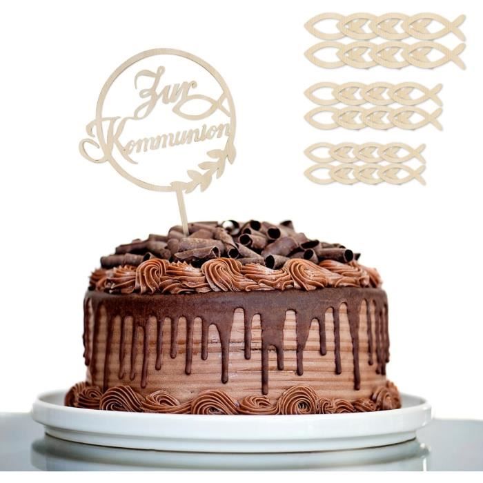 Gyufise Lot De 30 Boules Décoration Gâteau - Blanc Pour Anniversaire, Mariage, Fête Prénatale