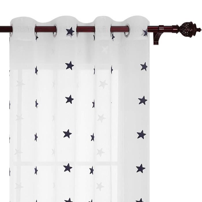 Deconovo Rideau Salon Voilage Pour Chambre Enfant Fille Broderie Pois Rose A Oeillets 140x1cm Bebe Puericulture La Chambre De Bebe