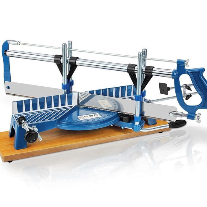 Scie A Onglet Manuelle Bleue 550mm Scie A Onglet A Main Avec Socle En Bois Achat Vente Scie Scie A Onglet Manuelle Bleu Cdiscount