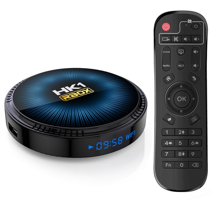 Boîtier Smart TV HK1 RBOX W2, Android 11.0, Amlogic S905W2 AV1, lecteur