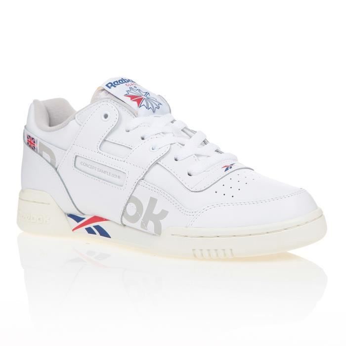 reebok workout plus homme blanche