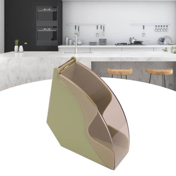 Boîte de rangement ronde pour filtre à café et accessoires de café - Anti-poussière - Noir Boîte de rangement ronde pour filtre à café et accessoires de café - Anti-poussière - Noir