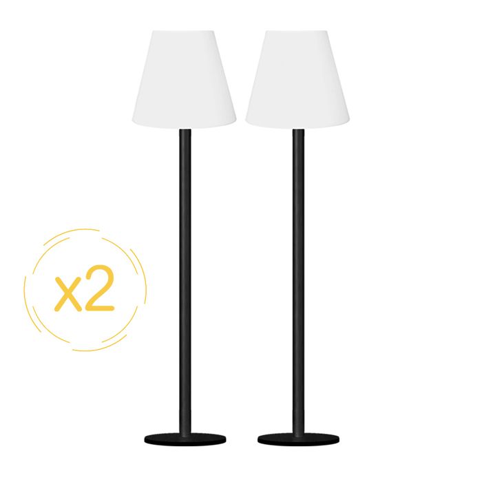 Lampadaire solaire - EZILIGHT - Solar Lamp XL Pack de 2 - 300 lm - Batterie 1800 mAh - IP44 Lampadaire solaire - EZILIGHT - Solar Lamp XL Pack de 2 - 300 lm - Batterie 1800 mAh - IP44
