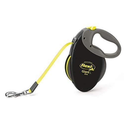 Meilleurs prix pour Laisse rétractable - FLEXI - Géant L - 8 m - Noir - Pour chiens jusquà 50 kg