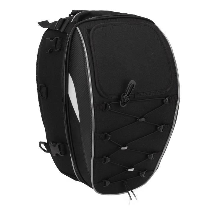 Sac Arrière Moto Imperméable - 7.5L-10L, Noir, Sac De Selle Pratique Pour Voyages