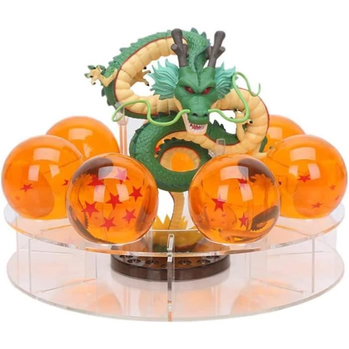 Set Statuette Shenron Con Sfere Del Drago - Drago 15 Cm + 7 Sfere 3,5 Cm, Decorazione E Idea Regalo