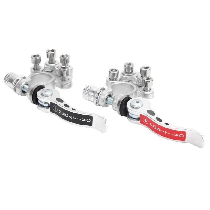 Adaptateurs De Bornes De Batterie M8 En Laiton - Paire Avec Vis Inox | Pour Connexions Positives/négatives | BNGXR