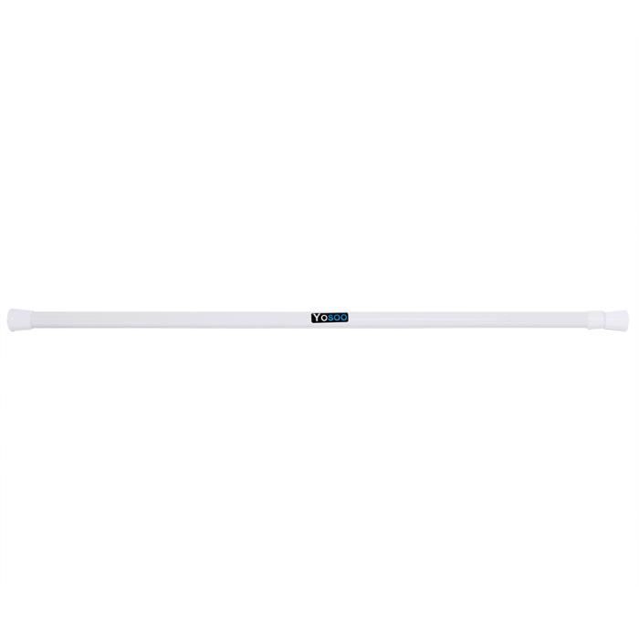 Tringle à Rideau Télescopique Blanche 50-80cm - Sans Perçage, Pour Salle De Bain, Porte, Séchage Linge