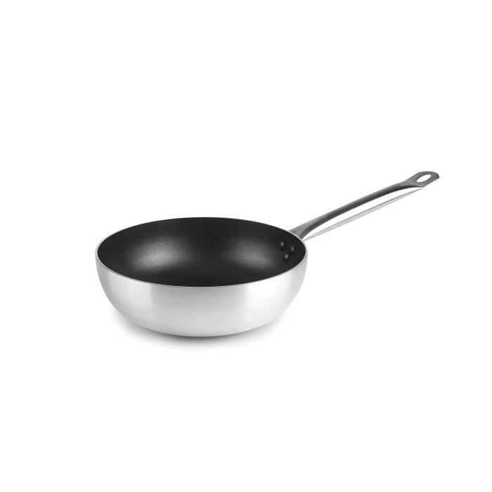Poêle profonde - GASTRONOMY - 20 cm - Aluminium - Anti-adhésif - Manche professionnel inox Poêle profonde - GASTRONOMY - 20 cm - Aluminium - Anti-adhésif - Manche professionnel inox