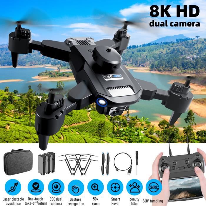 Wipkviey T6 drone avec caera HD 1080P - Avec vidéo en direct WiFi