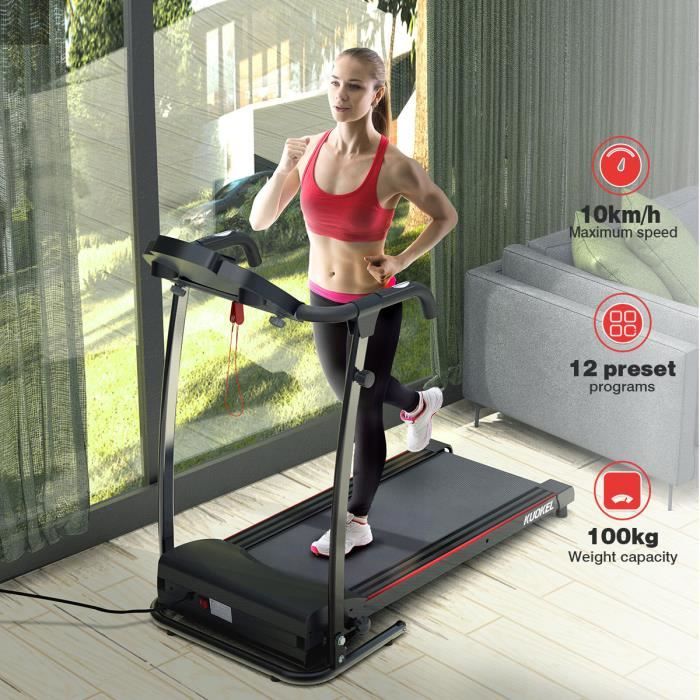 Tapis De Marche Pliable SPORTNOW 2 En 1 – 6 Km/h, écran LED, 41 Cm