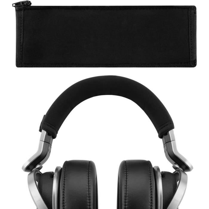 Remplacement Coussinets d'oreille Coussins Oreillettes et bandeau pour Sony MDR-HW700/MDR-HW700DS casque(Noir)