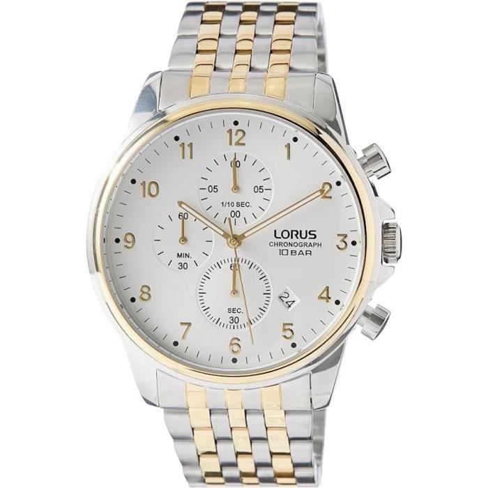 Montre - LORUS - RM338JX9 - Quartz - Acier inoxydable - 43 mm - Deux tons