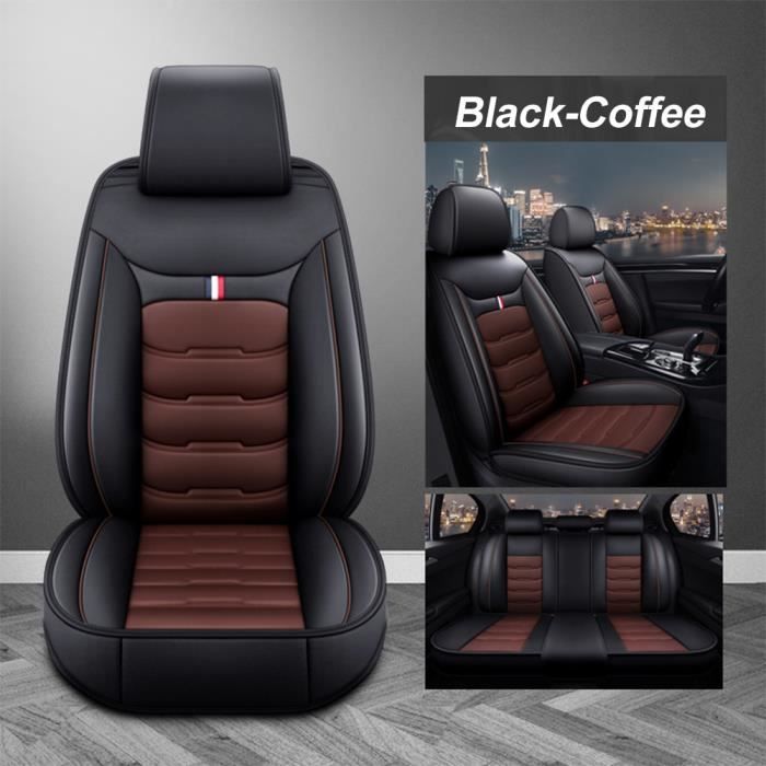 S SUMEX Dossier De Siège Voiture Potenza Noir Et Rouge - Housse Sport Universelle Imperméable En Cuir Synthétique