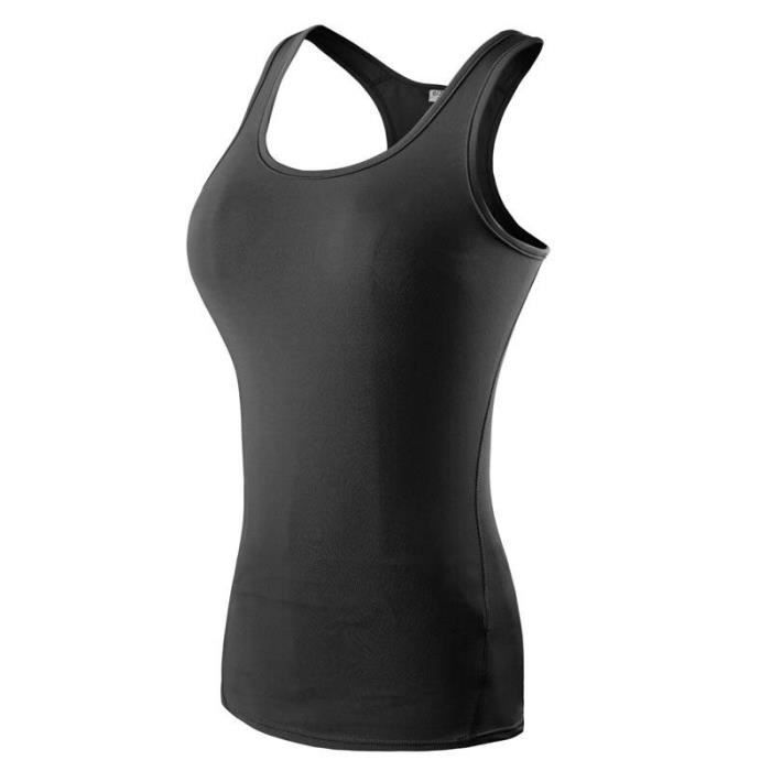 Débardeur De Sport Femme Sans Manches - Respirant Et élastique Pour Yoga, Fitness, Running - Dos Nageur Et Coupe Ajustée