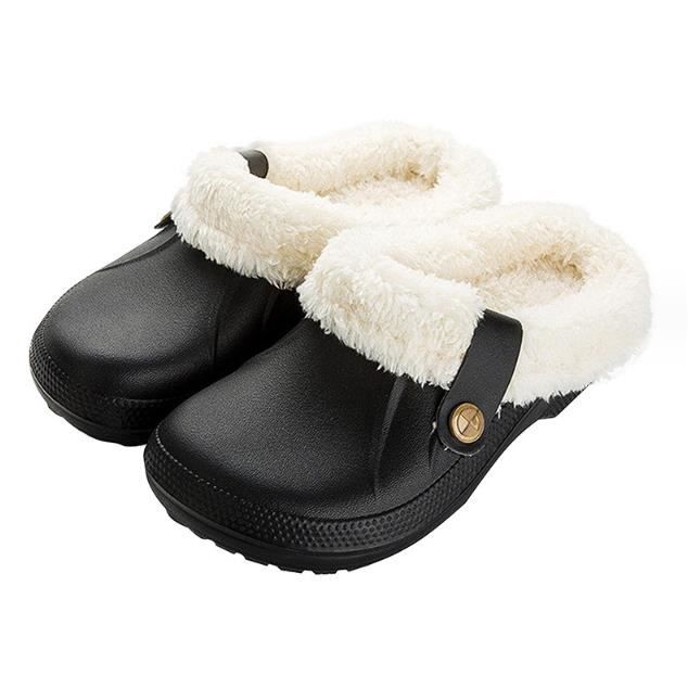 Pantoufles En Peluche Unisexe - Doublure Polaire Chaude, Semelles Antidérapantes - 9