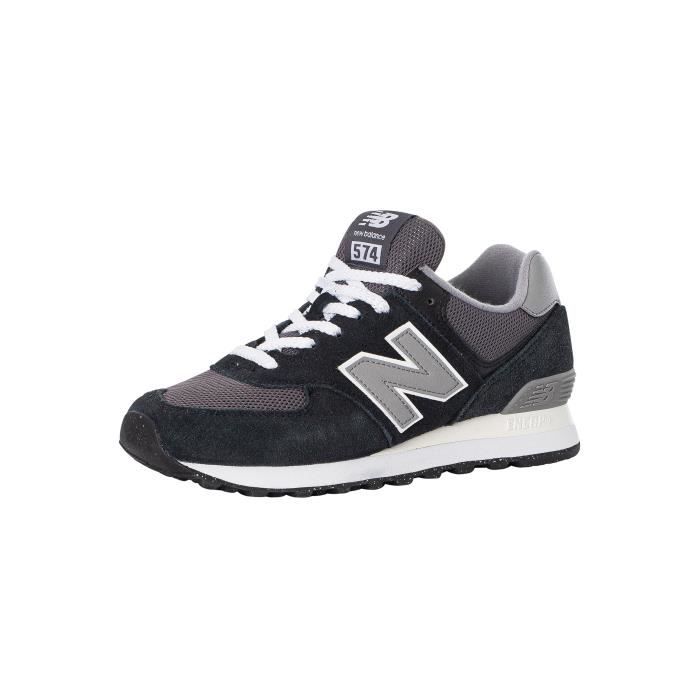 574 Baskets En Daim New Balance Homme Noir Cdiscount Chaussures