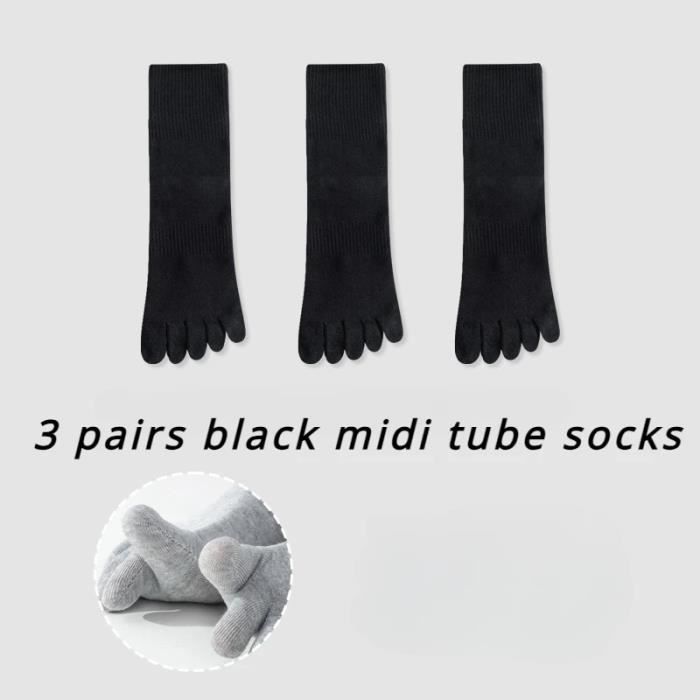 Chaussettes à Doigts Séparés Homme - Coton Respirant - 3/5 Paires