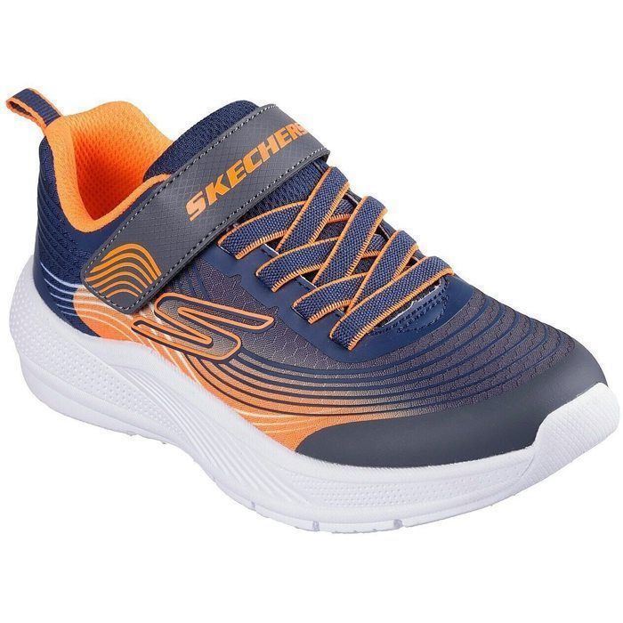 Skechers Skechers Microspec Zapatillas garçon bleu – chaussures enfant à lacets tige synthétique