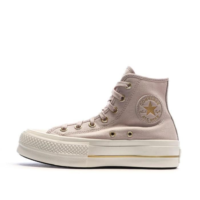 Converse Baskets Converse CTAS Lift Hi - Rose - Femme - Tissu