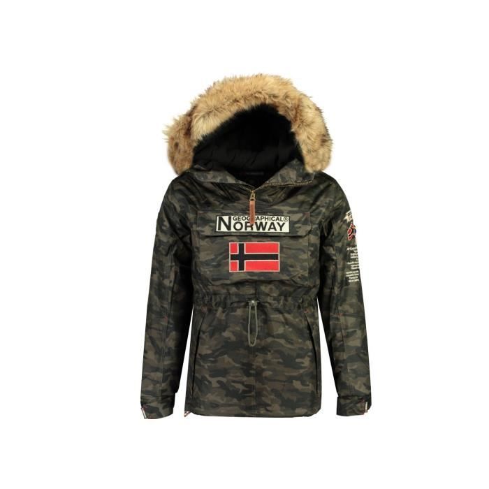Parka Homme Geographical Norway Boomerang Camo Kaki Kaki PARKA Geographical norway Achat Vente PARKA Geographical