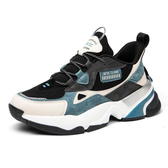 BASKET Homme Nouveau Baskets de decontractees de haute qualite bleu HB Bleu Cdiscount Chaussures