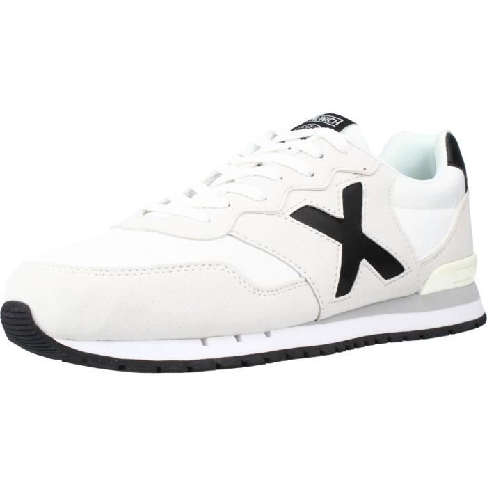 Munich Basket Homme - MUNICH - 112032 Blanc - Semelle Gomme - Doublure Textile