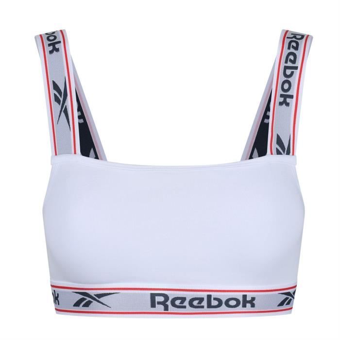 Brassiere de sport coupe courte pour femmes Reebok Krystal Multisport Blanc Blanc