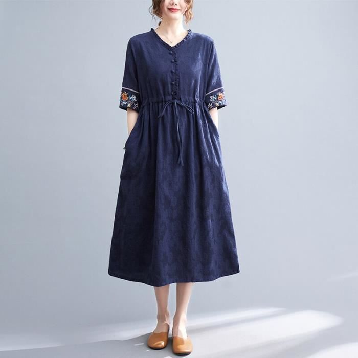 Pull Femme Thyme + Honey Taille 2X | Bleu Business | Col V | Neuf Avec étiquettes