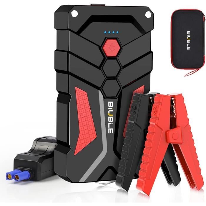 BIUBLE Booster Batterie 2000A 21800mAh Jump Starter Portable (Jusqu’à 8L Gas ou 6.5L Diesel) Démarrage de Voiture 12V avec Pinces de