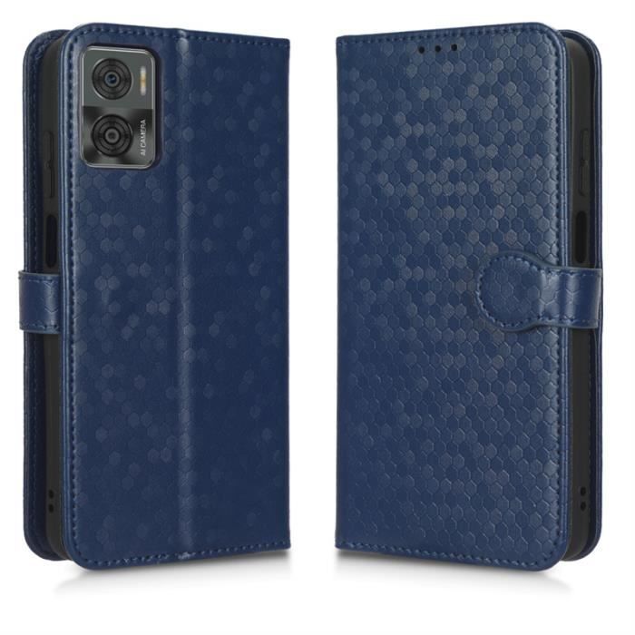 Housse Portefeuille En Simili Cuir Pour Motorola Edge 50 Neo - Couleur Noire - Neuf