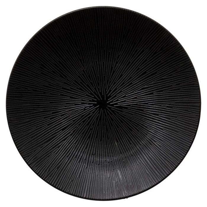 Lot de 6 Assiettes Plates Atelier 27cm Noir