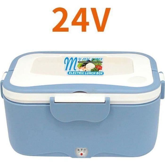 lunch box 24v boîte à repas déjeuner voiture chauffante électrique bleu,bd11565