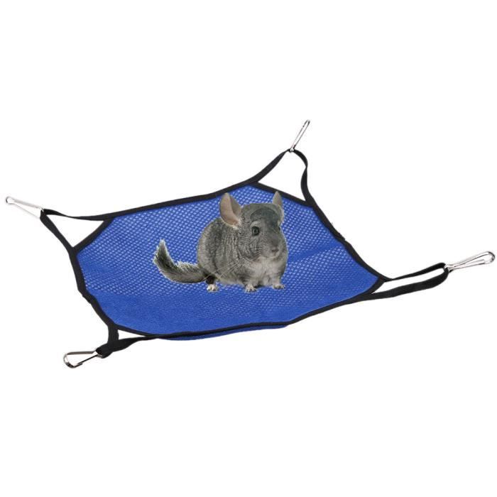 Meilleurs prix pour Lit suspendu pour animaux de compagnie Hamac en maille pour petit animal domestique, lit animalerie jouet L(34*34cm)