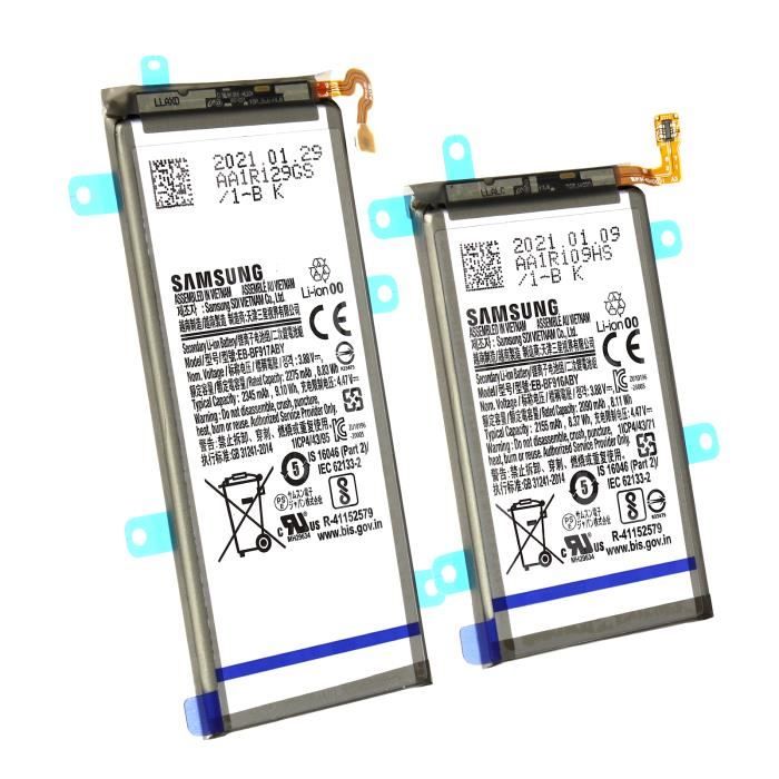 Samsung Batterie pour Samsung Z Fold 2 Principale 2345mAh + Secondaire 2155mAh