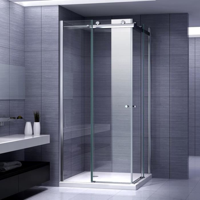 hoekpunt Albany een miljard ATEMIS Cabine de douche d'angle H. 200 cm porte coulissante verre 8 mm transparent 80 x 120 cm - Cdiscount Bricolage hoekpunt Albany een miljard ATEMIS Cabine de douche d'angle H. 200 cm porte coulissante verre 8 mm transparent 80 x 120 cm - Cdiscount Bricolage
