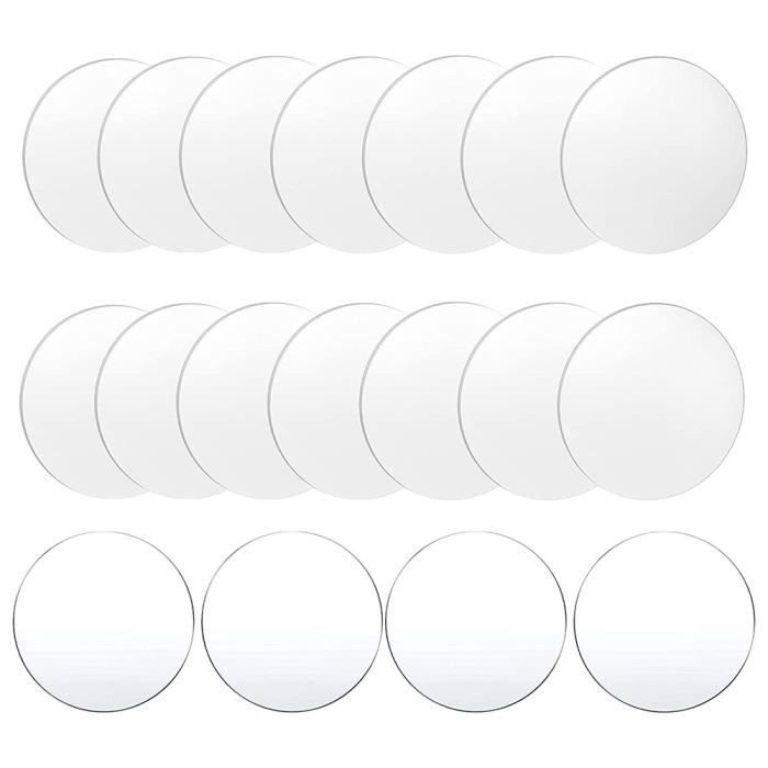 18 PièCes Disque Acrylique Transparent 4 Pouces Cercle Feuille Acrylique  Cercle éPais Ronds Acryliques Blancs Panneau Acrylique - Cdiscount  Beaux-Arts et Loisirs créatifs