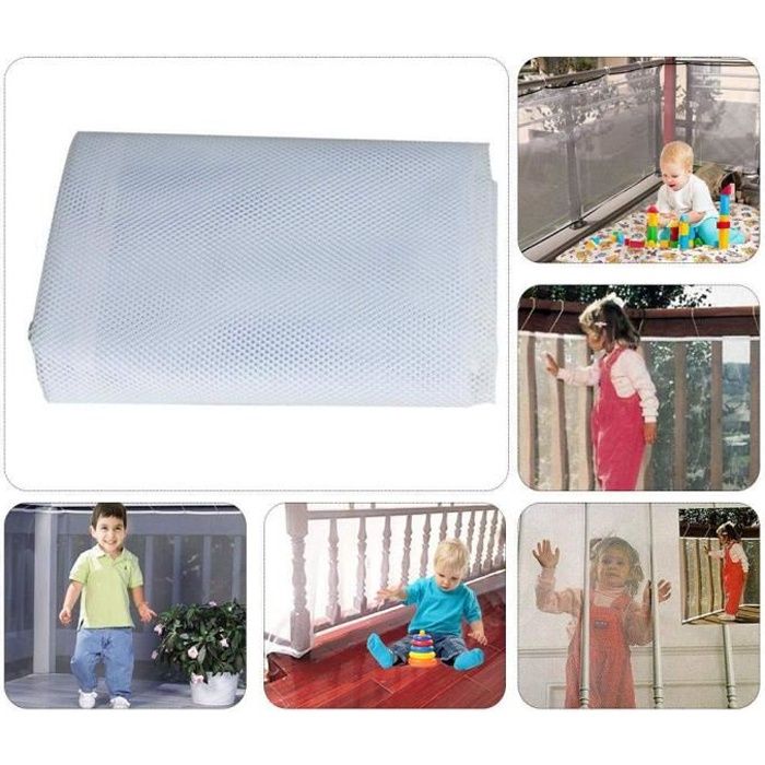 300x74cm Filet De Securite Pour Enfant Anti Chute Garde Corps Coffre Fort De Protection Maille Pour Rampe D Escalier Balcon Barriere Cdiscount Puericulture Eveil Bebe