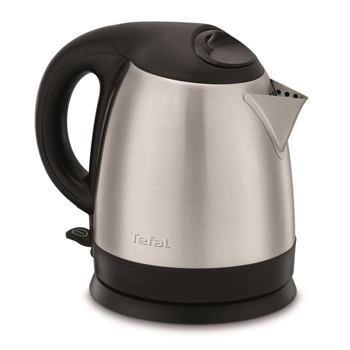 Bouilloire électrique TEFAL Compact Inox KI431D10 - Capacité 1,2 L - Base 360° - Graduation intérieu