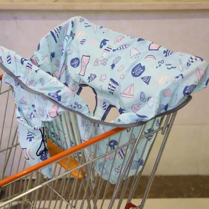 Protege Caddie Bébé Housse Siège Shopping - Coussin Chariot Chaise Haute Amovible Sécurisée