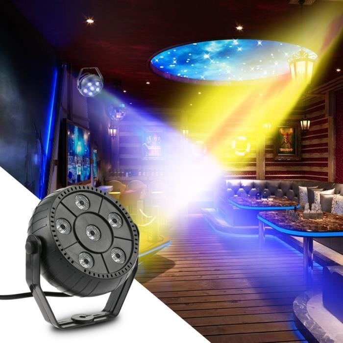 Mini 13W 6 LEDs RGB Lampe Effet de lavage Éclairage de scène Basse