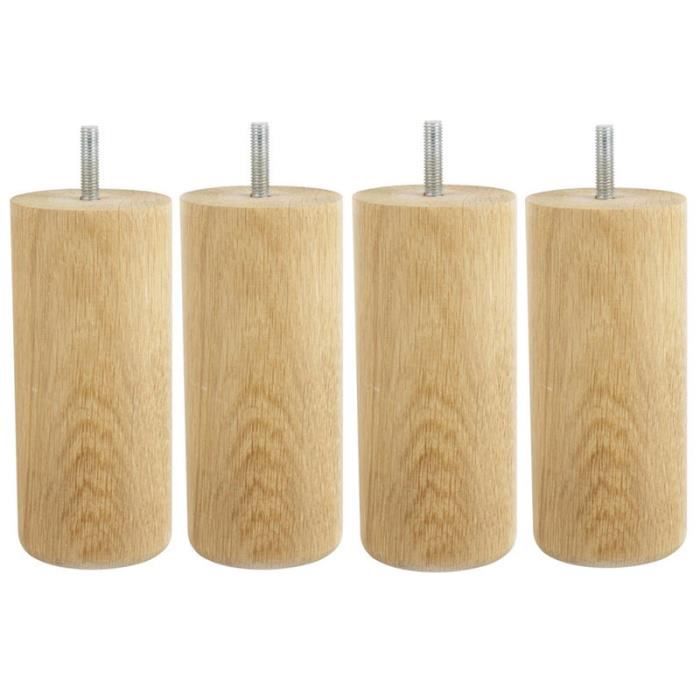 Hévéa Sélection Jeu de 4 Pieds Bois Blanc 20 cm diam 60 PDS20B Hévéa Sélection Jeu de 4 Pieds Bois Blanc 20 cm diam 60 PDS20B