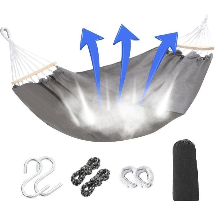 Hamac De Camping Nhujevkom Pour Adultes - 260x130 Cm, Capacité 200 Kg, Léger (480g) - Pour Randonnée, Jardin, Plage, Balcon, Voyage