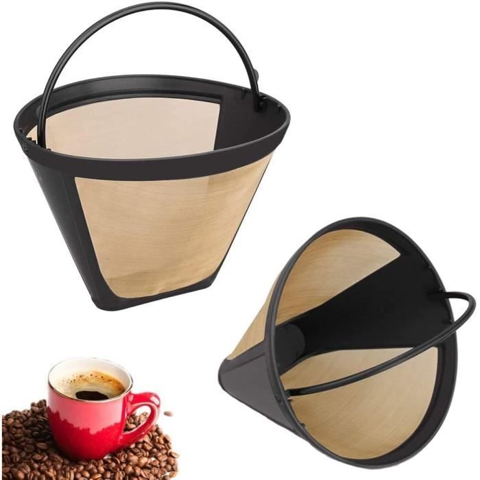 Cône Filtre à Café Réutilisable En Plastique - Taille 2 - Pour Machine à Café Filtre - Marque Edesia Espress
