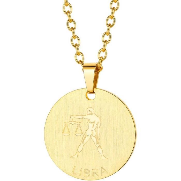 Pendentif Vintage Plaqué Or - Médaille Du Signe Sagittaire - Zodiaque Astrologique - Occasion