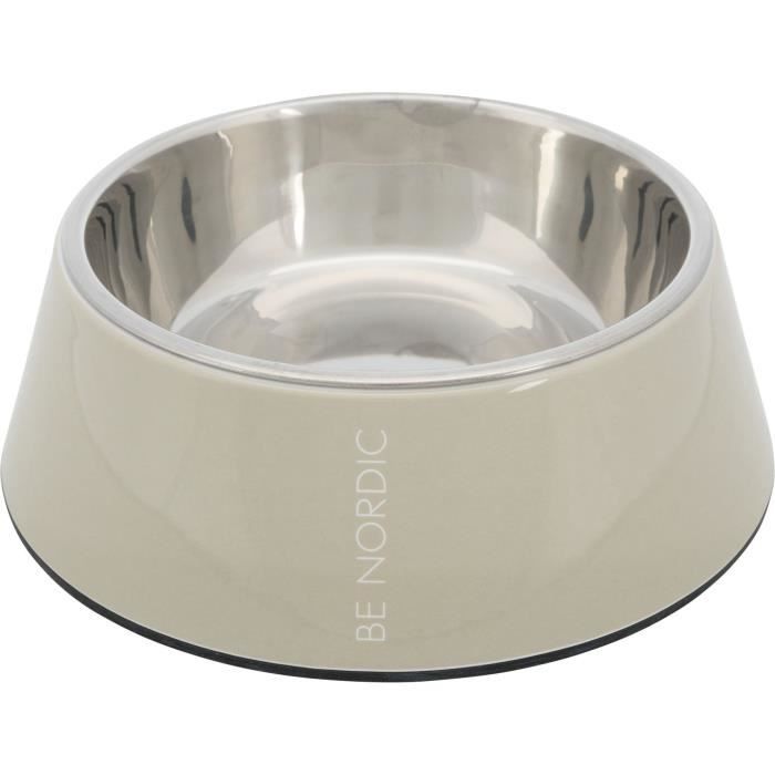 TRIXIE Gamelle Be Nordic en mélamine - 0 2 l - Ø 14 cm - Sable - Pour chien TRIXIE Gamelle Be Nordic en mélamine - 0 2 l - Ø 14 cm - Sable - Pour chien