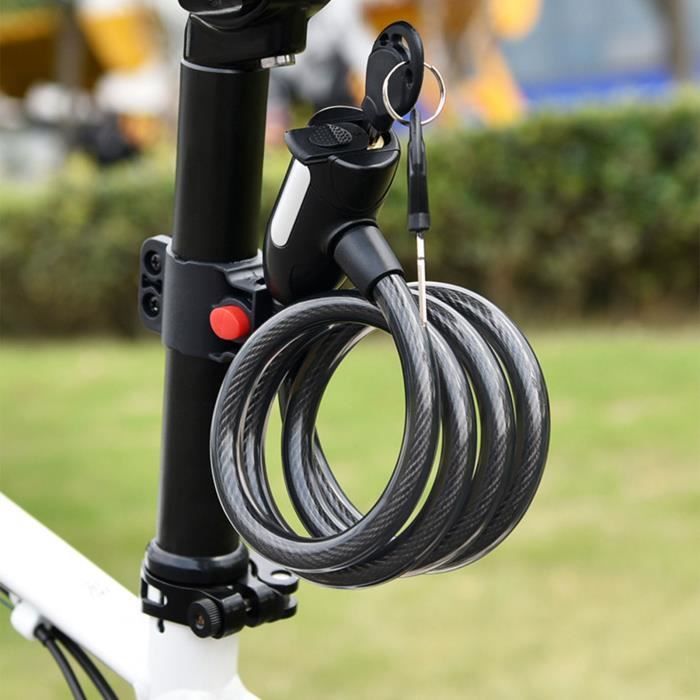 Antivol Vélo Halfords - Câble Avec Serrure à Clé - 2 Clés Fournies - Neuf